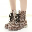 Women Clear Jelly Rain Boots Waterproof Rubber Martens Rain Boots Female duck boots Wellies Shoes