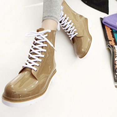 Women Clear Jelly Rain Boots Waterproof Rubber Martens Rain Boots Female duck boots Wellies Shoes