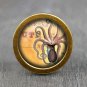 Octopus Glass Cabochon Bronze cabinet Dresser Knobs pull / Dresser Pull