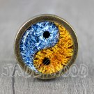 Yingyang Glass Cabochon Bronze cabinet Dresser Knobs pull / Dresser Pull