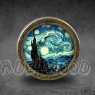 Painting Glass Cabochon Bronze cabinet Dresser Knobs pull / Dresser Pull