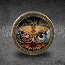 Steampunk Glass Cabochon Bronze cabinet Dresser Knobs pull / Dresser Pull
