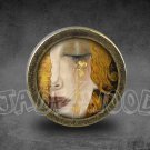 Gustav Klimt Glass Cabochon Bronze cabinet Dresser Knobs pull / Dresser Pull