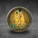 Gustav Klimt Glass Cabochon Bronze cabinet Dresser Knobs pull / Dresser Pull