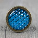 Mermaid Scale Glass Cabochon Bronze cabinet Dresser Knobs pull / Dresser Pull