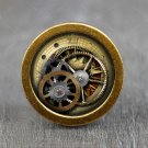 Steampunk Glass Cabochon Bronze cabinet Dresser Knobs pull / Dresser Pull