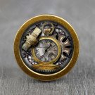 Steampunk Glass Cabochon Bronze cabinet Dresser Knobs pull / Dresser Pull