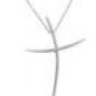Sterling Silver Elongated Cross Pendant