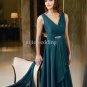 with Real Pictures Top Sale Short Chiffon V-neck Formal Dress/Evening Dresses