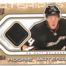 2009-10 Upper Deck Rookie Materials #RMBE Matt Beleskey