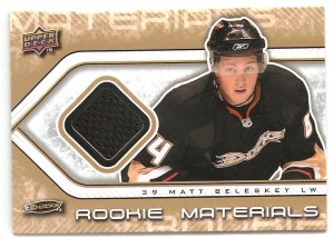 2009-10 Upper Deck Rookie Materials #RMBE Matt Beleskey