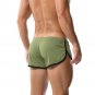 Men's Athletic Short Split Side Booty Short Bottoms for Running Gym Workout with Pouch