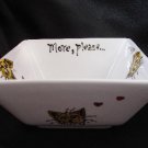 Hand painted personalized cat feeding bowl