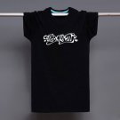Buy 100 Cotton Black US Aerosmith Lettering T Shirt Men Logo Print Short Sleeve T shirt Punk Rock T