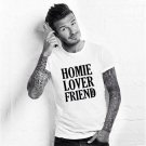 Buy White Cotton Short Sleeve T Shirt Men Clothing Homie Lover Friend Couple T shirt Man Tee Shirts