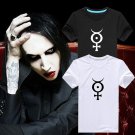 Buy Marilyn Manson Mens Black Emoji Print T Shirt Personality Men T shirt Novelty Man Tshirt Boy St