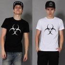 Buy Resident Evil Biohazard Logo Print T shirt Men Black White Combed 100 Cotton T Shirt Teenage Bo