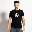 Buy Robert Downey Jr Iron Man Logo Mens Black Print T shirt Men Streetwear Man Tshirt Comics Cartoo
