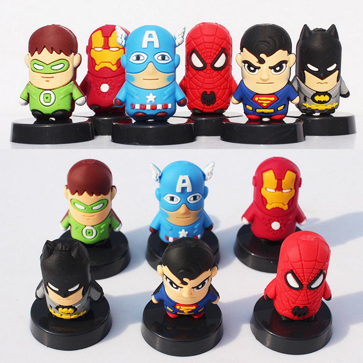 Buy 6pcslot The Avengers Q Version Figures Toy Iron Man Cellphone Strap Captain America Spider Man