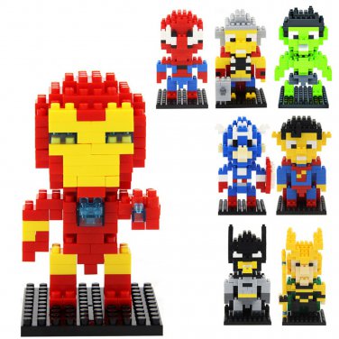Buy The Avengers Marvel Super Heroes Captain America, Iron Man,Hulk Mini figures Building Block Toy