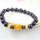 Buy Lovers Jewelry 8mm Blue sand stone Braceletbead bracelets the six Buddhist Mantra bracelets Who
