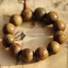 Buy Wholesale Tibetan Jewelery Green sandalwood Carved statues Chunky Bead Buddha Bracelet 20mm Men
