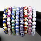 Buy 1PC Flower Bracelet China Style Bracelet Ceramic Beads Stretch Women Children Jewelry Vintage A