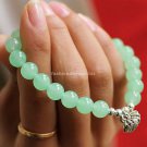 Buy  New Hot Fashion High Quality Natural Grape Chalcedony 7mm Beads Bracelets for Women Sterling S