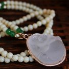 Buy Beads Synthetic Tridacna Alloy Mosaic Synthetic translucent frosted gems Green Agate Tatu Buddh