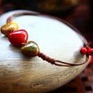 Buy Fashion Waxed thread Heart Ceramics Beads Weave Bracelets Women Colorful Gift Simple Handmade W