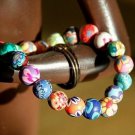 Buy New!!! Wholesale Ethnic Fashion Handmade Fimo Color Women Bracelets Flowers 8 mm Bead Bracelets