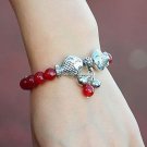 Buy new! ! Wholesale Tibetan Onyx Bead Tibetan silver Fish Bracelets Women Gift Handmade Fashion Ch