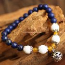 Buy Vintage Tibetan silver Women Charm Blue Lapis Lazulie Bracelets  Bangle 6mm Beads Bracelets for
