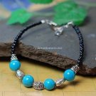 Buy Wholesale Blue Coral Bead Heart Tibetan silver Shambhala Personality Bracelets Women Handmade G