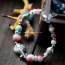 Buy Wholesale Tibetan Jewelery Fashion Women Natural Apple Stone Beads Bracelets Tibetan silver Rhi