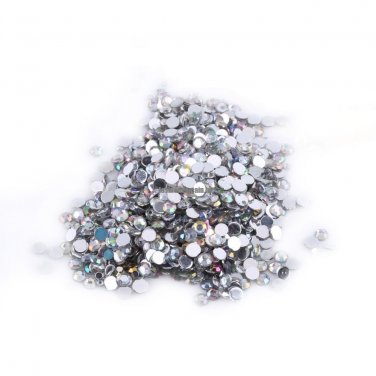 1000PCSBag 4MM Colorful Flat back Nail Rhinestones Glitter Manicure Decoration For Nail Art Hot sal