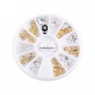Fashion 3D Nail Art Alloy Stickers Decal Nail Art Glitter Rhinestones Manicure DIY Decorations Acce