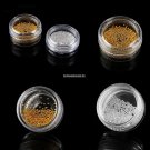 1mm Golden Silver Metallic Beads Studs Nail Art Glitter Nail Decoration Makeup Beauty Nagel Strass