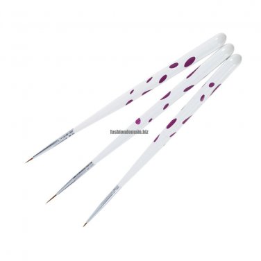 3Pcs Nail Gel Polish Dotting Drawing Liner Nail Art Brush Manicure Pedicure Design Tool Set High qu