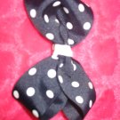 navy and white dots