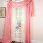 Beaded Voile Rose Scarf Valance 40 X 288