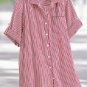 Mainstreet Blues New Seersucker Button Down Shirt 12W