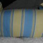 New Stripe NeckRoll Pillow W/Ruffled Edges