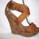 Tan British Suede Wedges