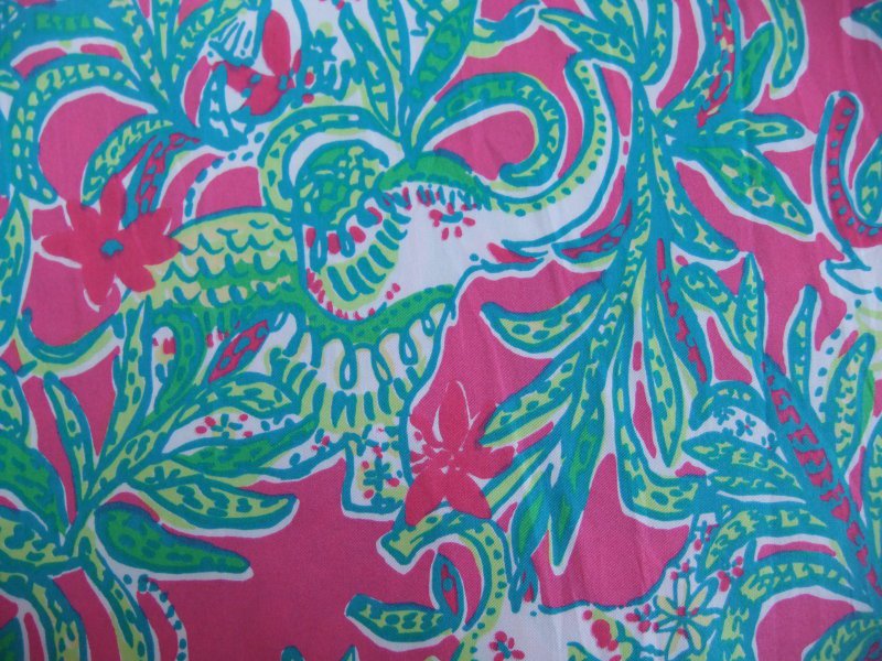34 Lilly Capri Pink Trunk Show Cotton Twill Fabric