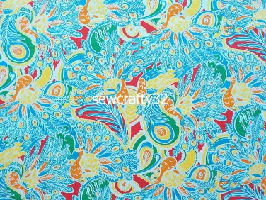 Shake Your Tail Feather Cotton Twill Fabric 1 Yd x 57"