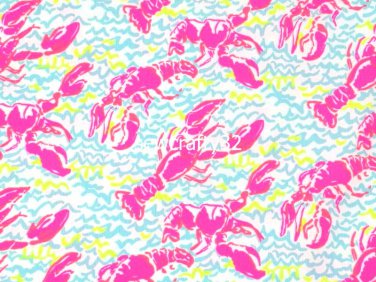 Neon Lobstah Roll Cotton Dobby Fabric