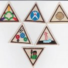 Lot of 6 Brownie Girl Scout Try-Its Patches