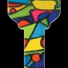 Key Blanks: Key Blank HK9 - Colored Glass- Weiser