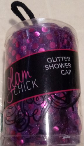 glitter shower cap